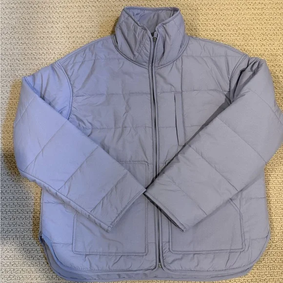 Zella Women's Light Purple Puffer Jacket Quilted Packable Jacket Size Small - Picture 1 of 10
